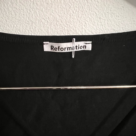 Reformation Sybil Crossover Strap Long Sleeve Top - Picture 3 of 7